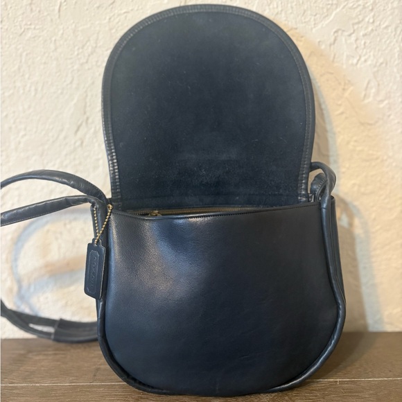 Vintage Coach Navy Blue Pulley Bag 9240 - Picture 10 of 16